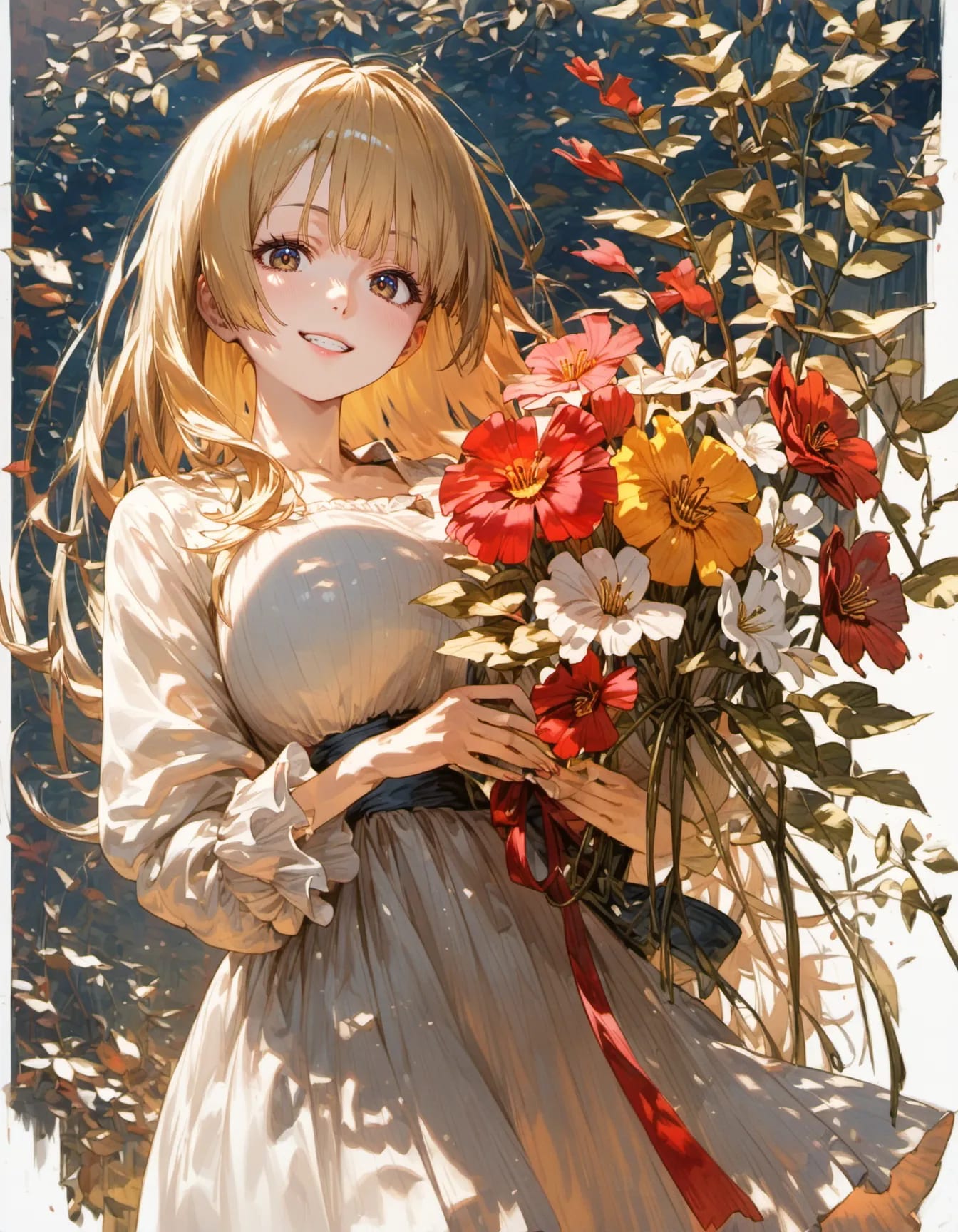 The Sun-Kissed Bouquet | の人気AIイラスト・グラビア
