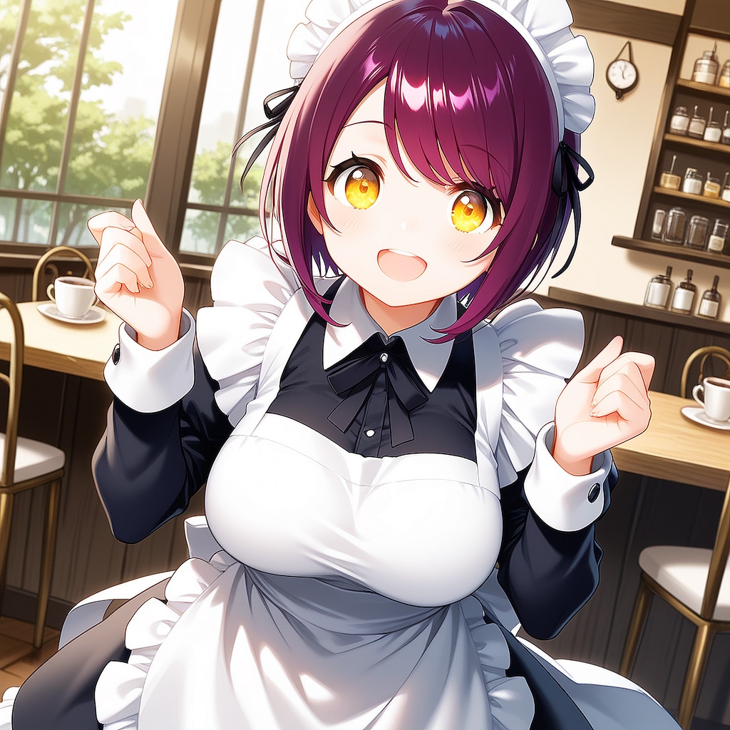 おはようございます（挨拶メイドの芽衣ちゃん）