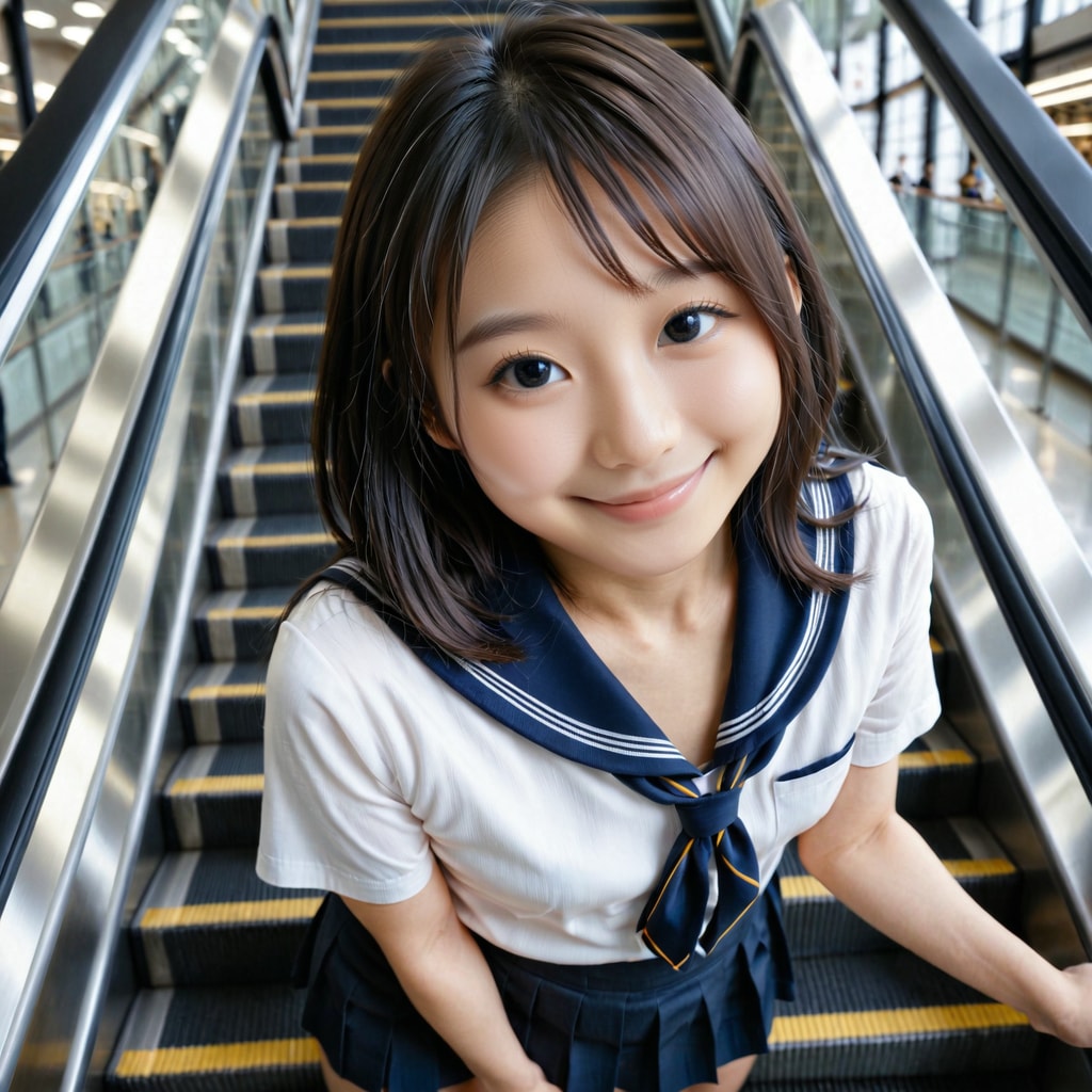 エスカレーター上から見下ろし