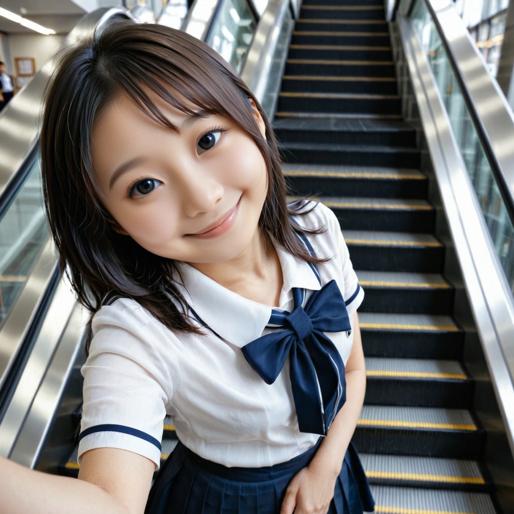 エスカレーター上から見下ろし