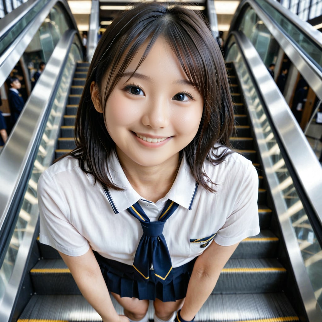 エスカレーター上から見下ろし