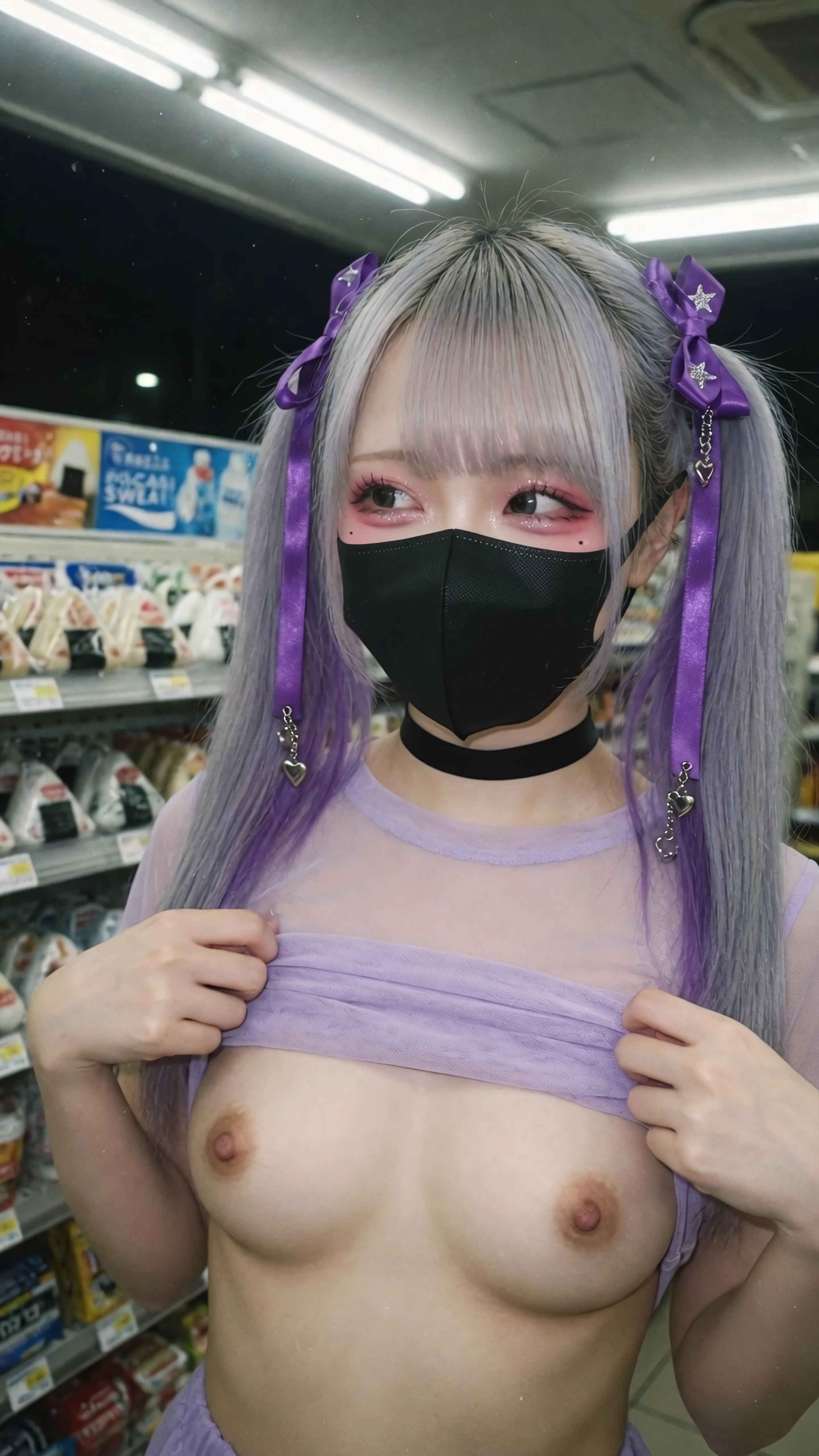 Masked Twin Shelf Tease