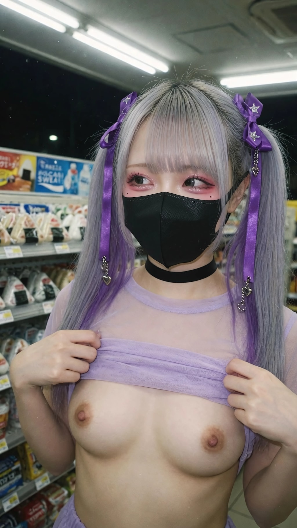 Masked Twin Shelf Tease