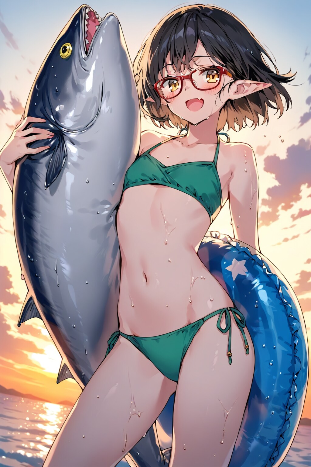 マグロの浮き輪