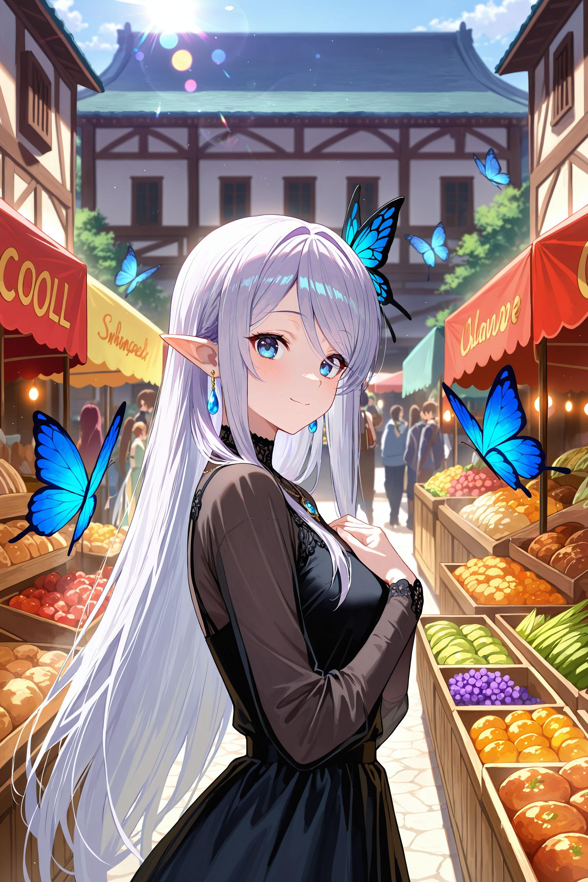 ヴァンパイアのリリスさん♪（街でお買い物中） | の人気AIイラスト・グラビア