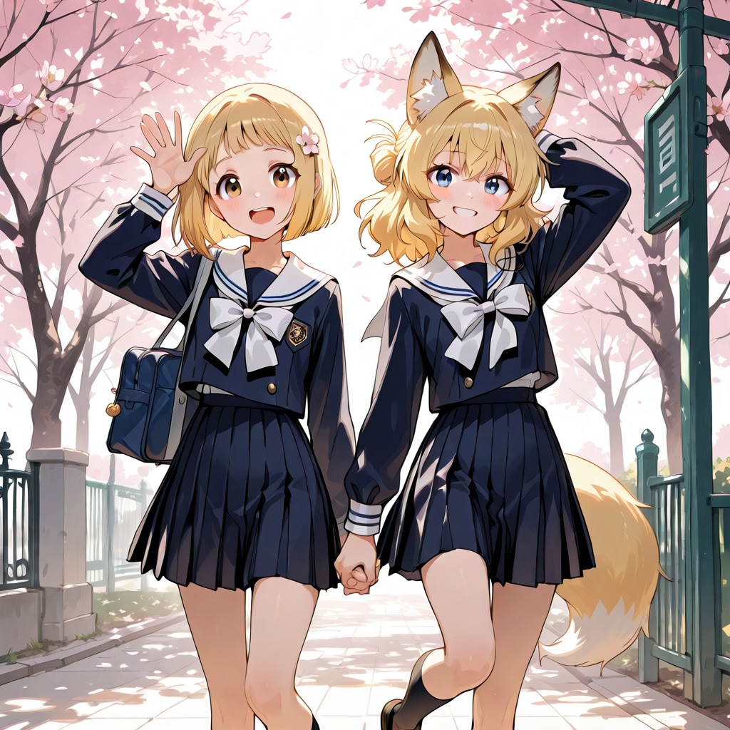 入学式へ | の人気AIイラスト・グラビア