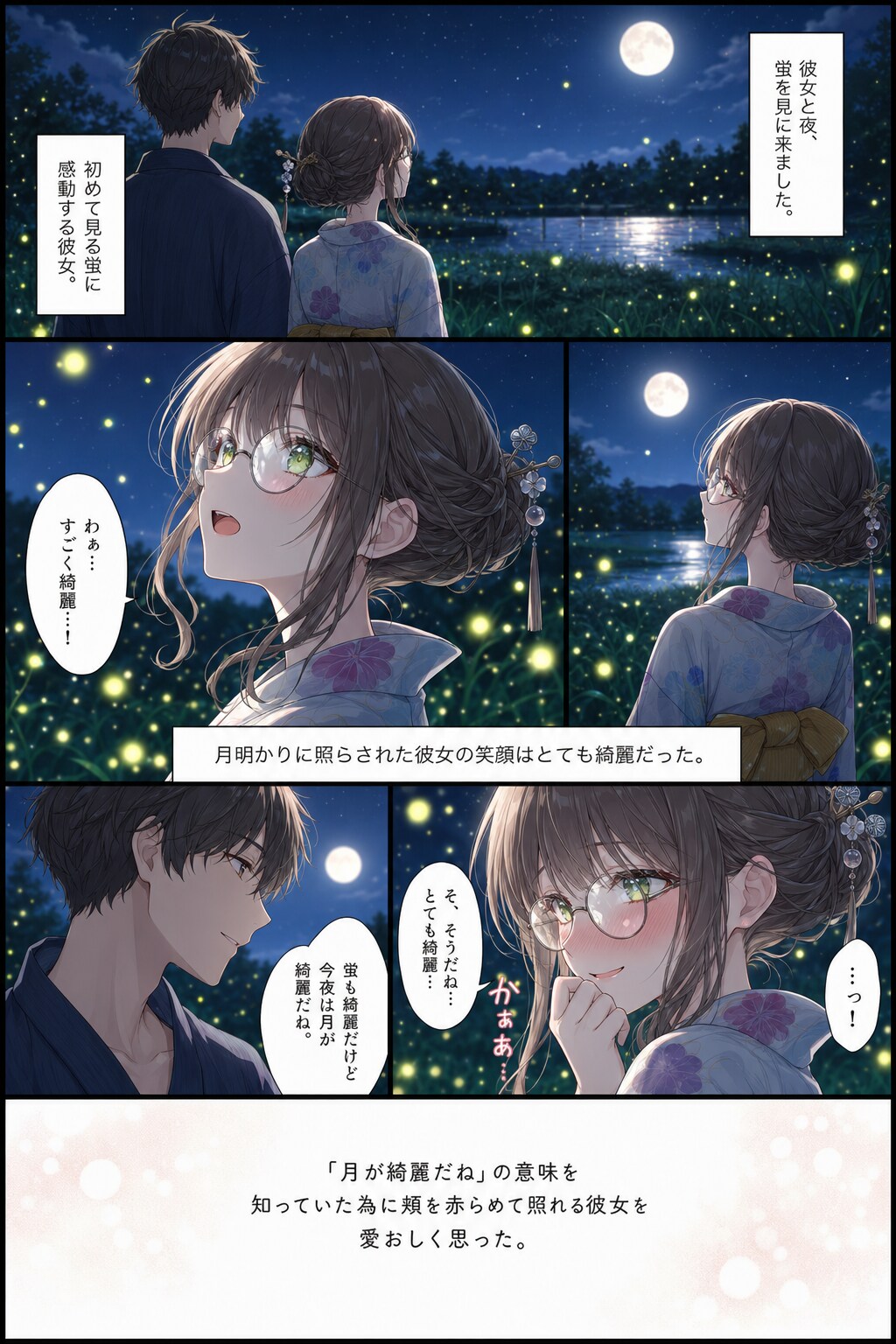 月が綺麗だね