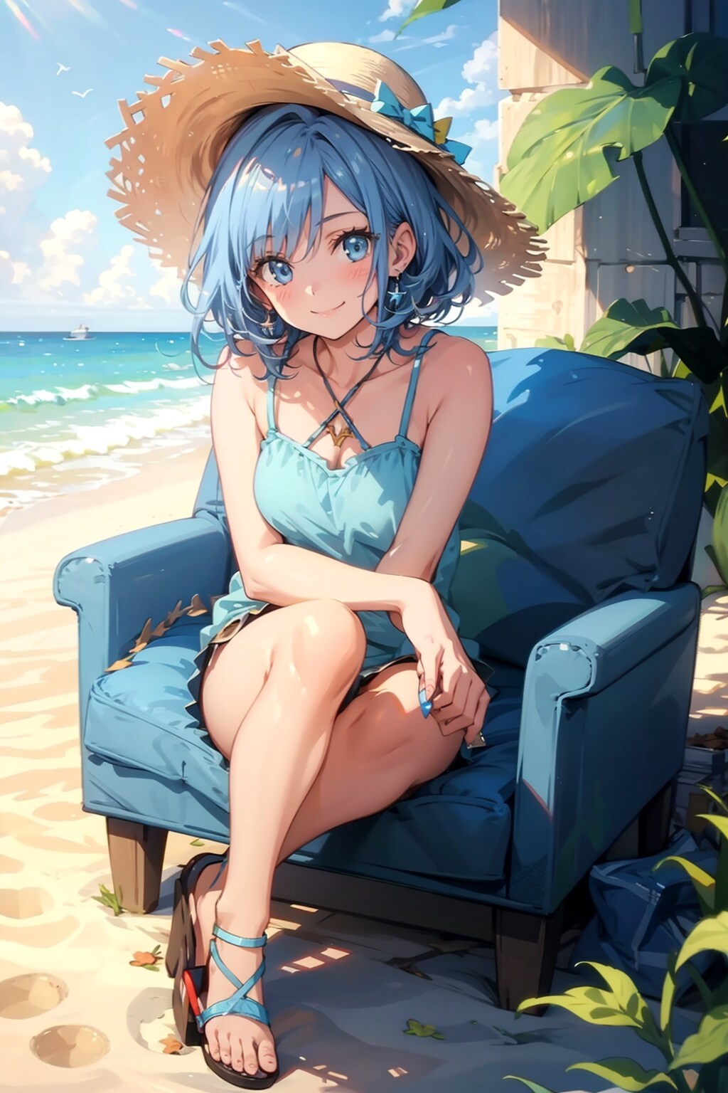 青コーディネート♪