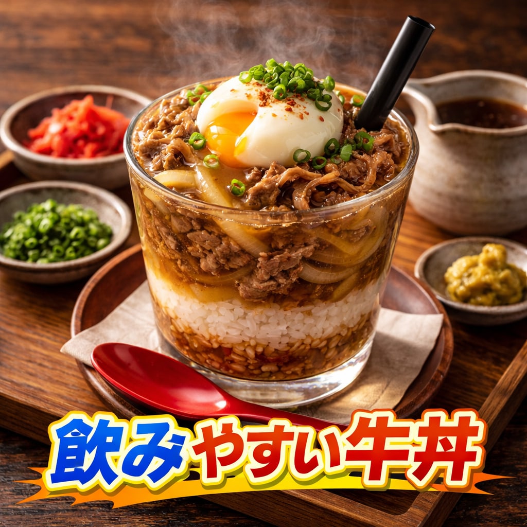 飲みやすい牛丼