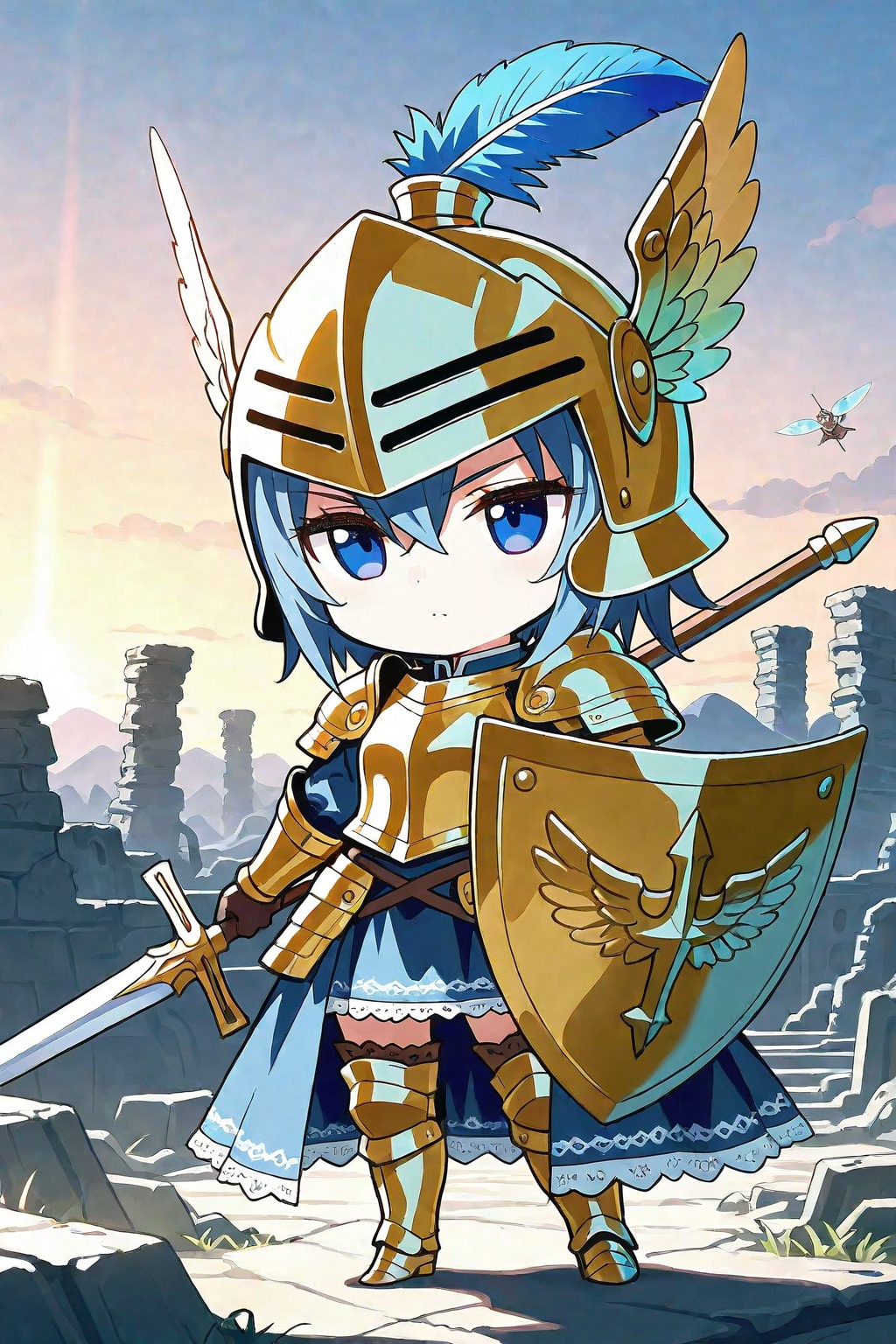 UNICORNでちびキャラＫｎｉｇｈｔ | の人気AIイラスト・グラビア