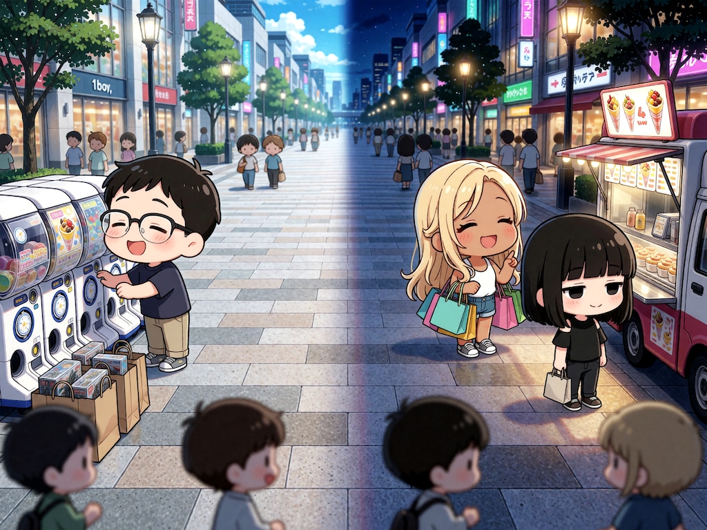 同じ場所で別々の過ごし方