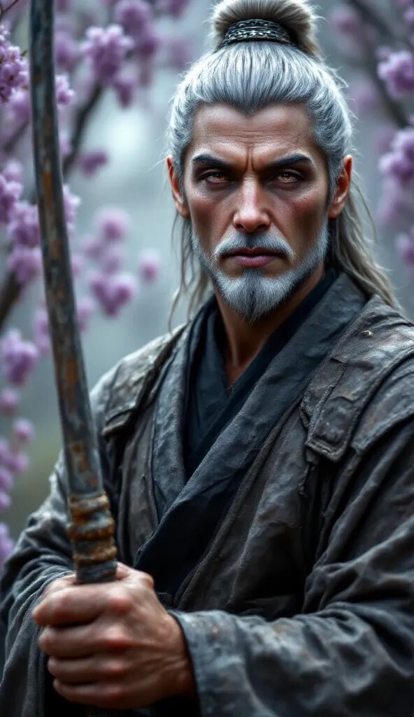 老人は武士