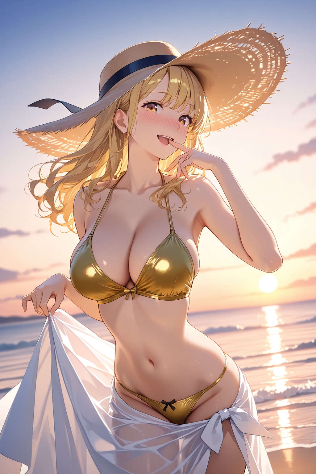 夕日に照らされて♡