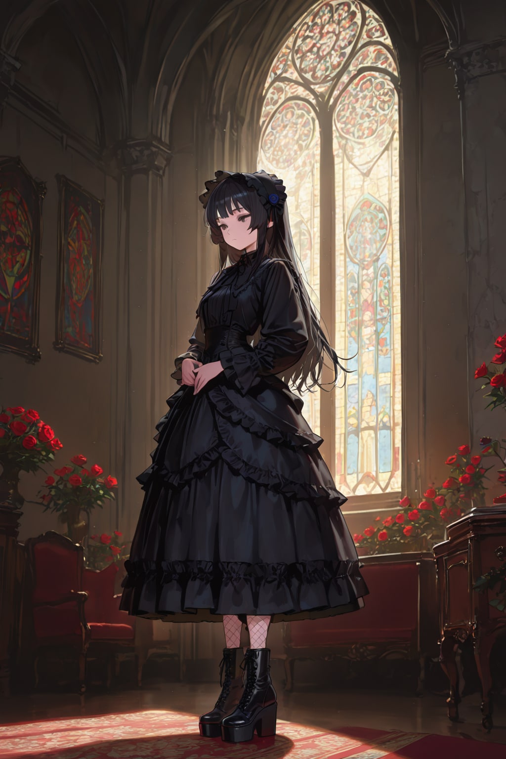 ゴスロリ娘(Gemini 3 Pro→i2i PEGASUS)