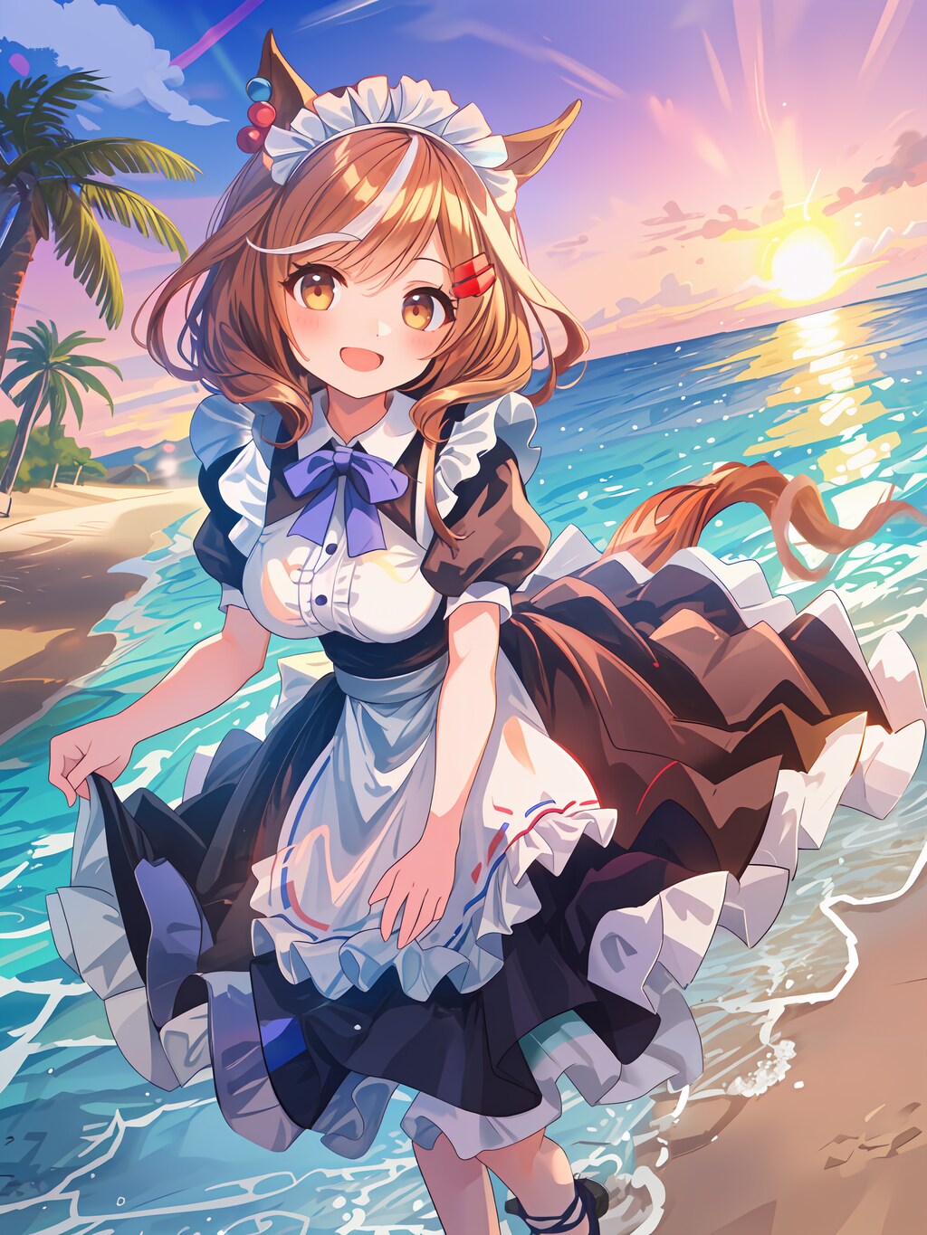 メイド✖ビーチ