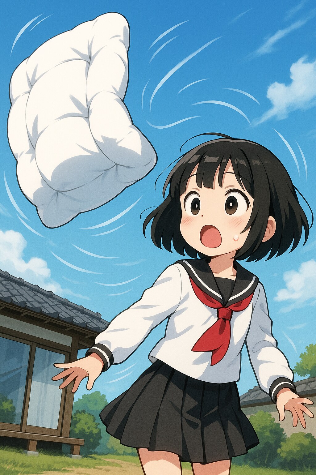 布団が吹っ飛んだ