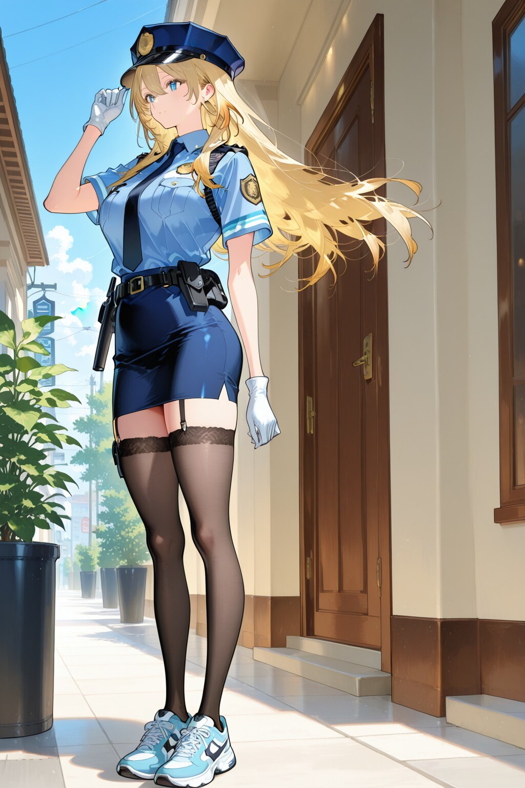 【 ちちぷいの治安を守るは「婦警チチプイちゃん！」 】
