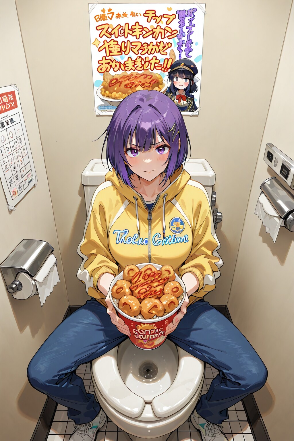 便所飯 | の人気AIイラスト・グラビア
