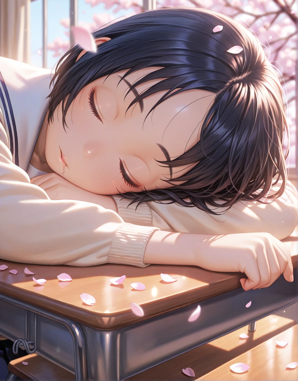 起こされるのを待ってるのに