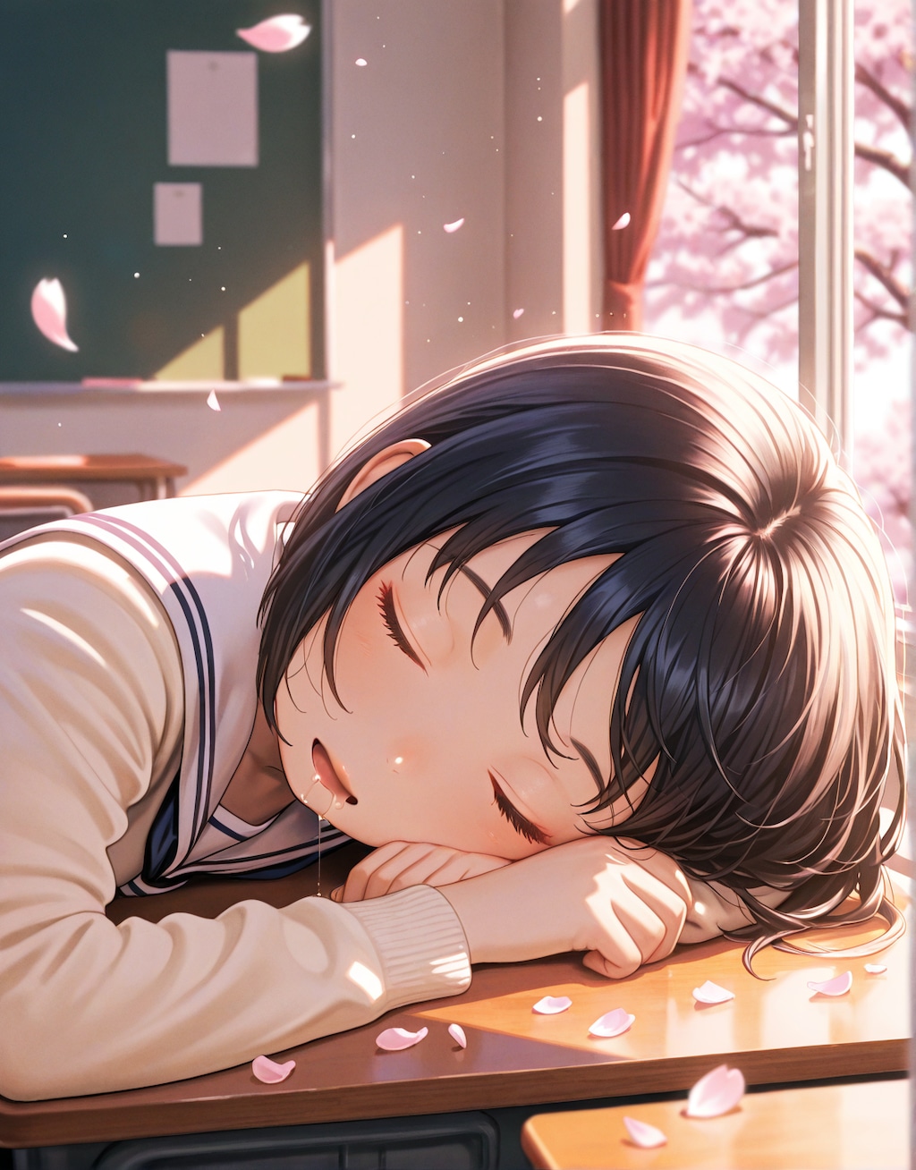 起こされるのを待ってるのに