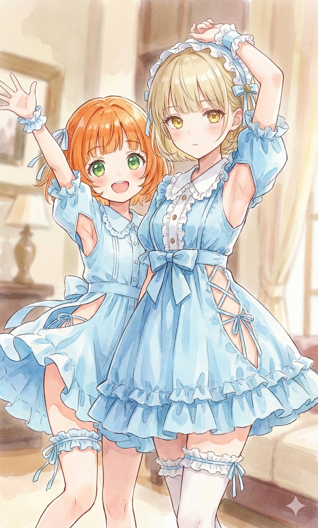 健全かつえっちなドレスの二人