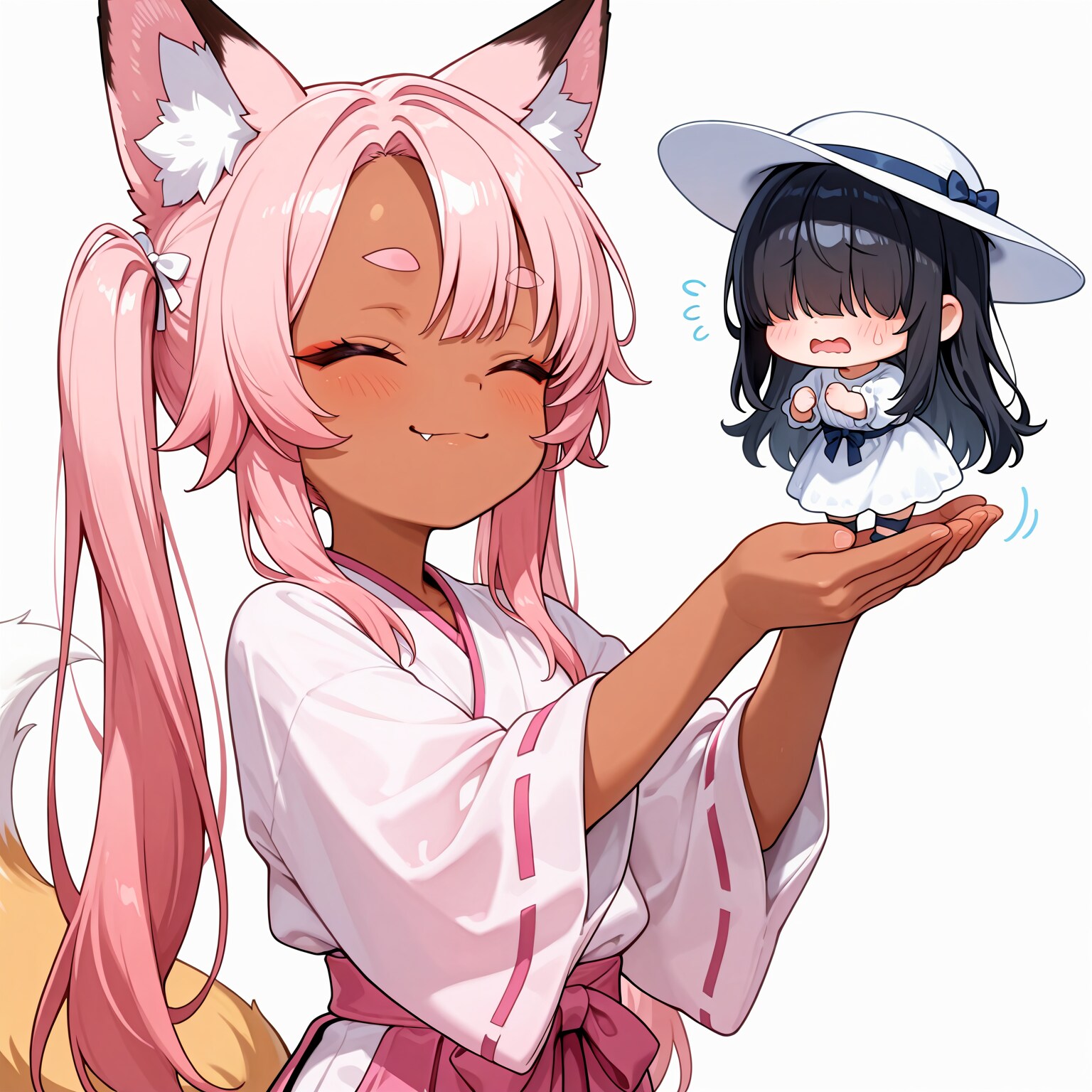 一尺様と桃狐ちゃん