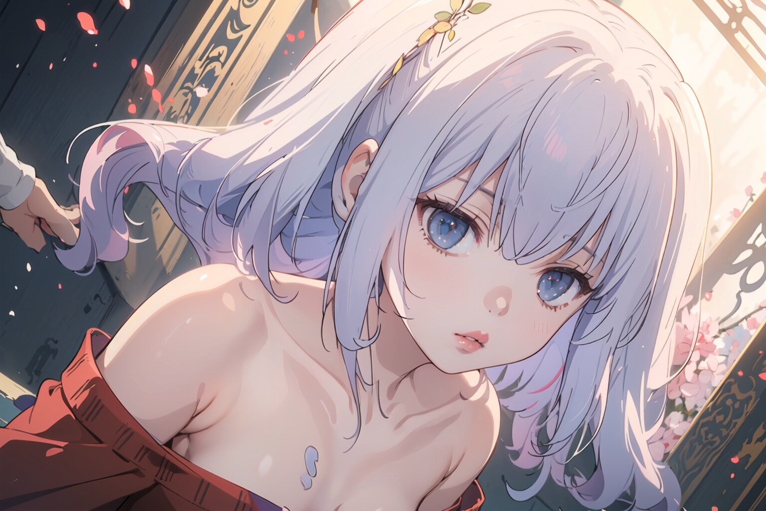 見つめる少女