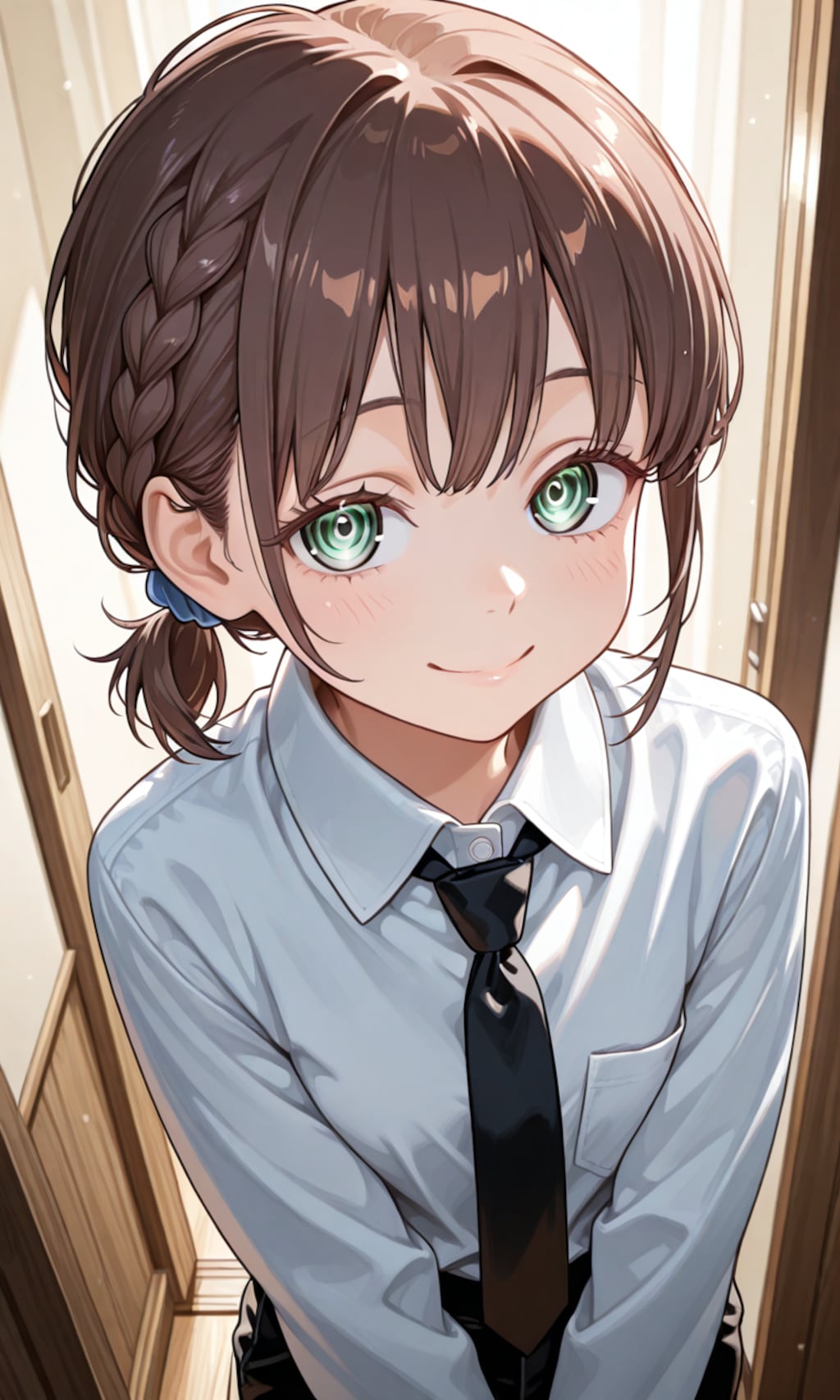 「忘れたの？ キミは私に飼われてるんだよ。返事は『はい』か『ワン』だけ。」（コスプレ）
