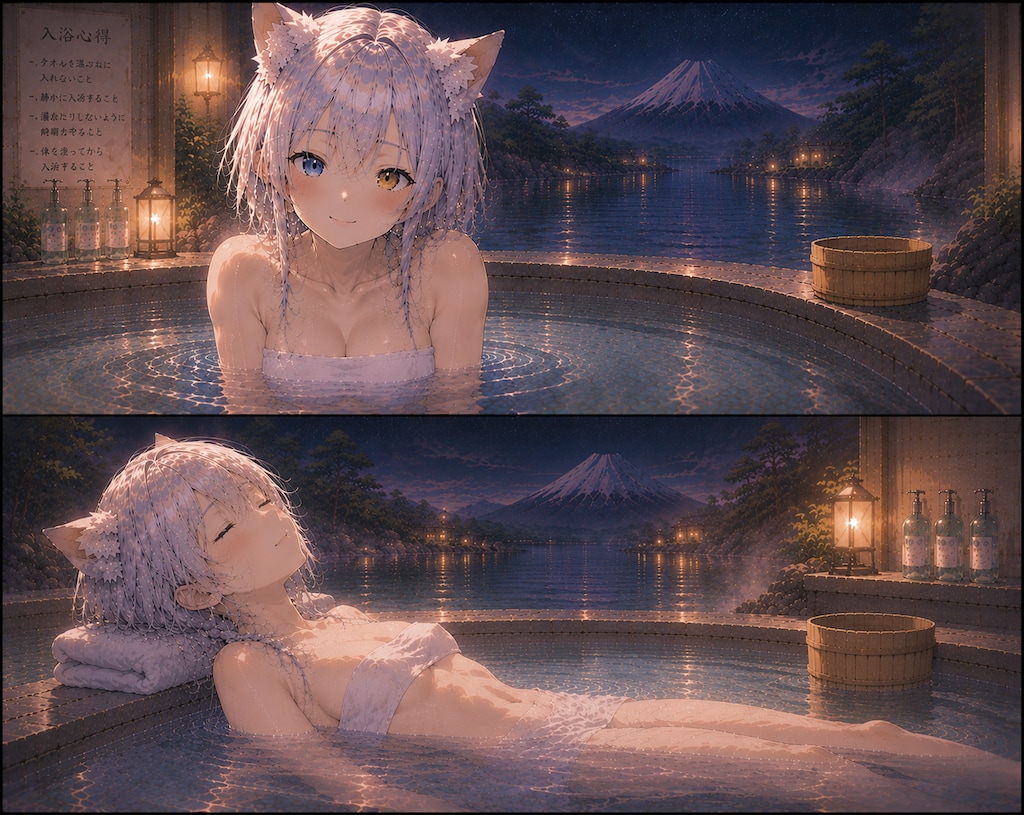 真銀（ましろ）ちゃんの銭湯シリーズ　12