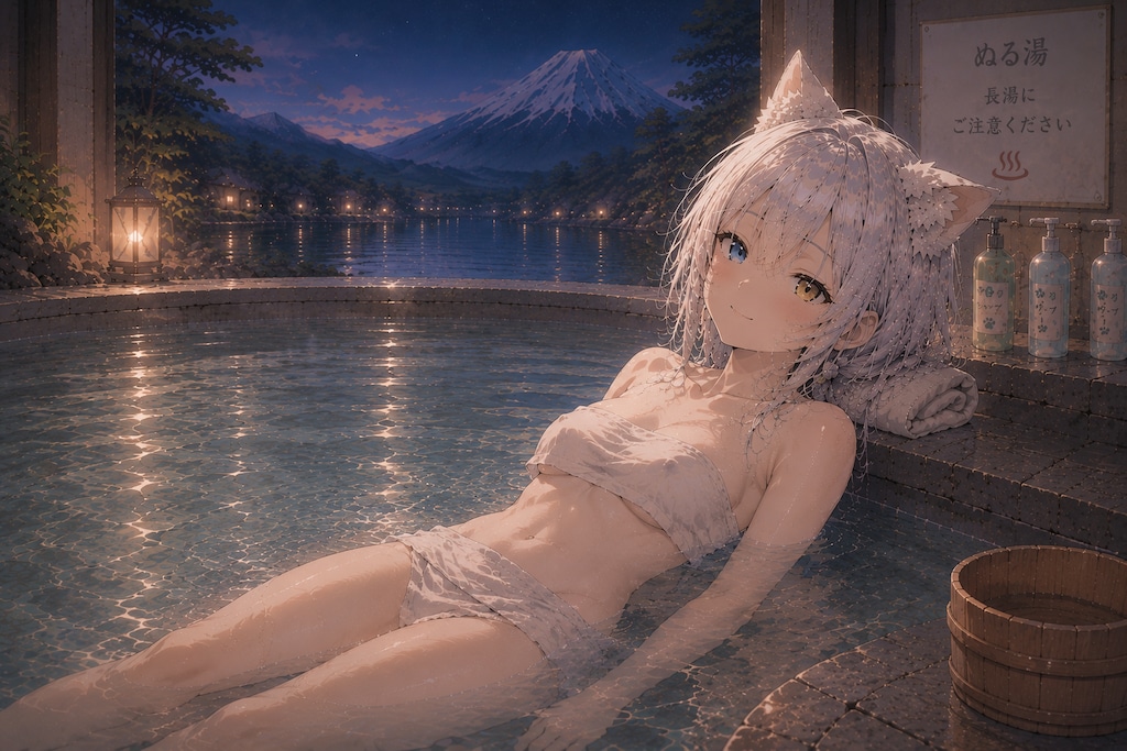 真銀（ましろ）ちゃんの銭湯シリーズ　12