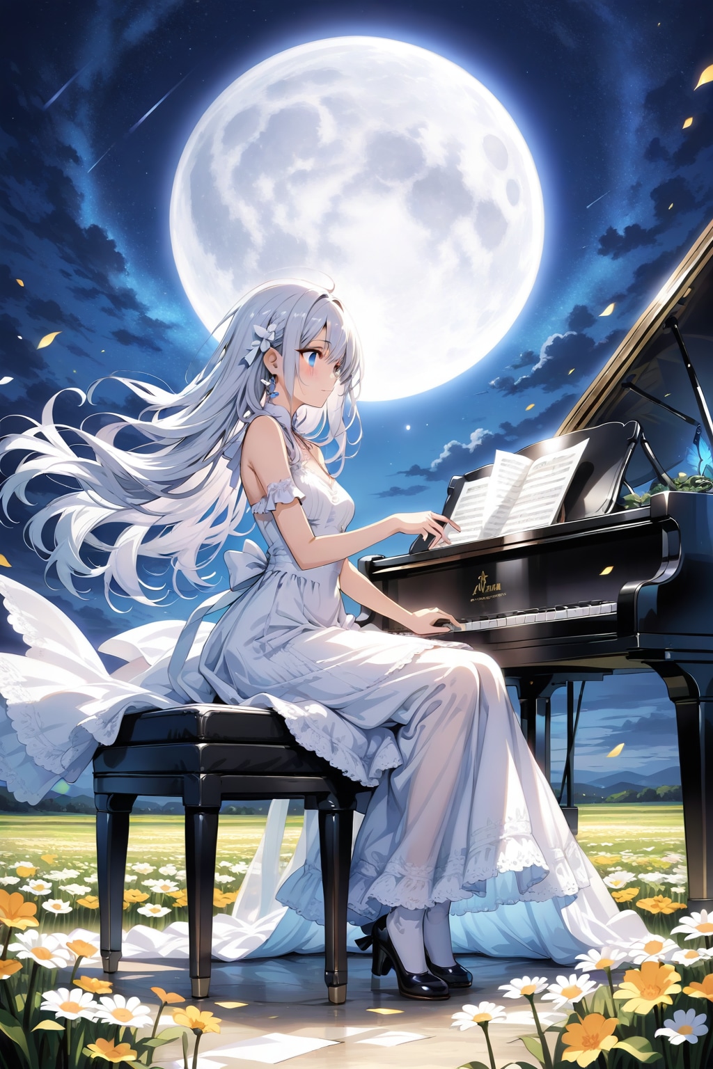 月夜の演奏会 | の人気AIイラスト・グラビア
