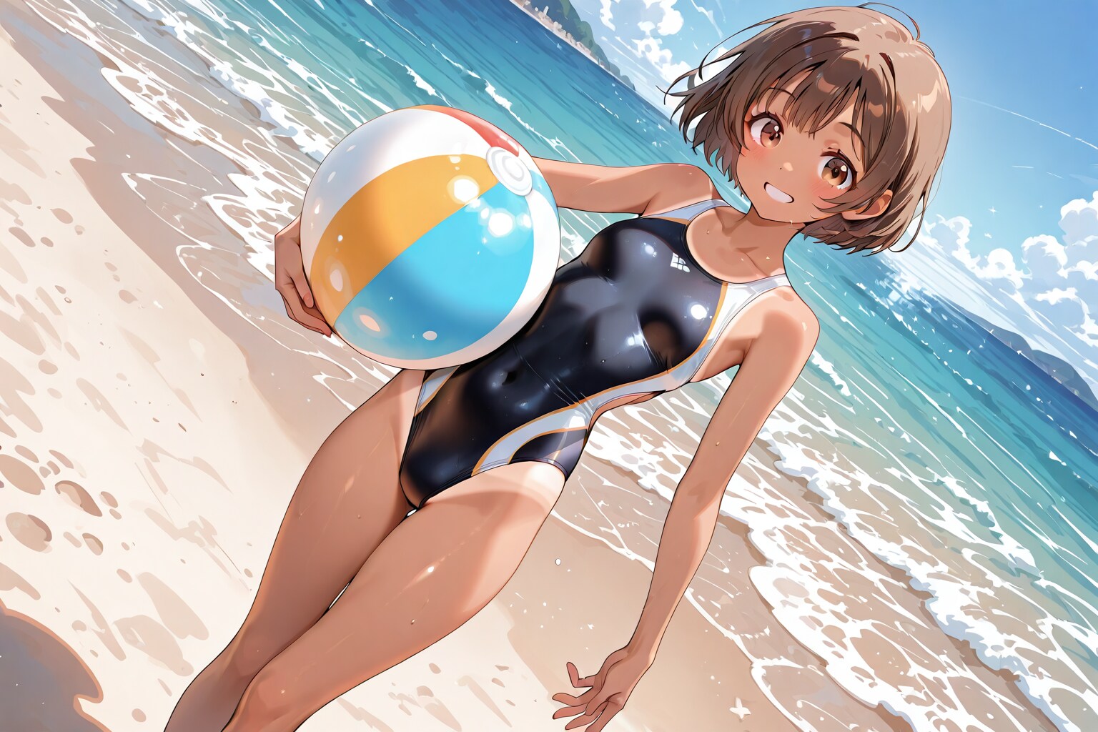 清瀬こむぎとビーチボール
