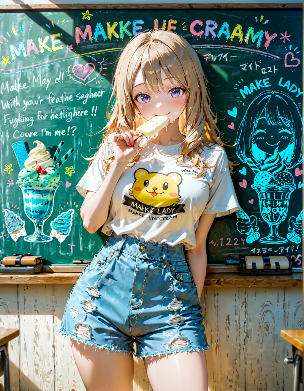 今日はアイスクリームの日。黒板の日。メイクの日