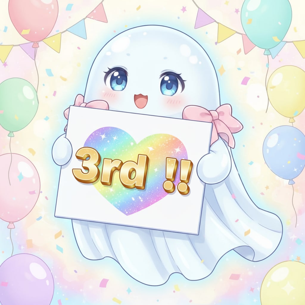 👻おめでとう👻３周年㊗🎉