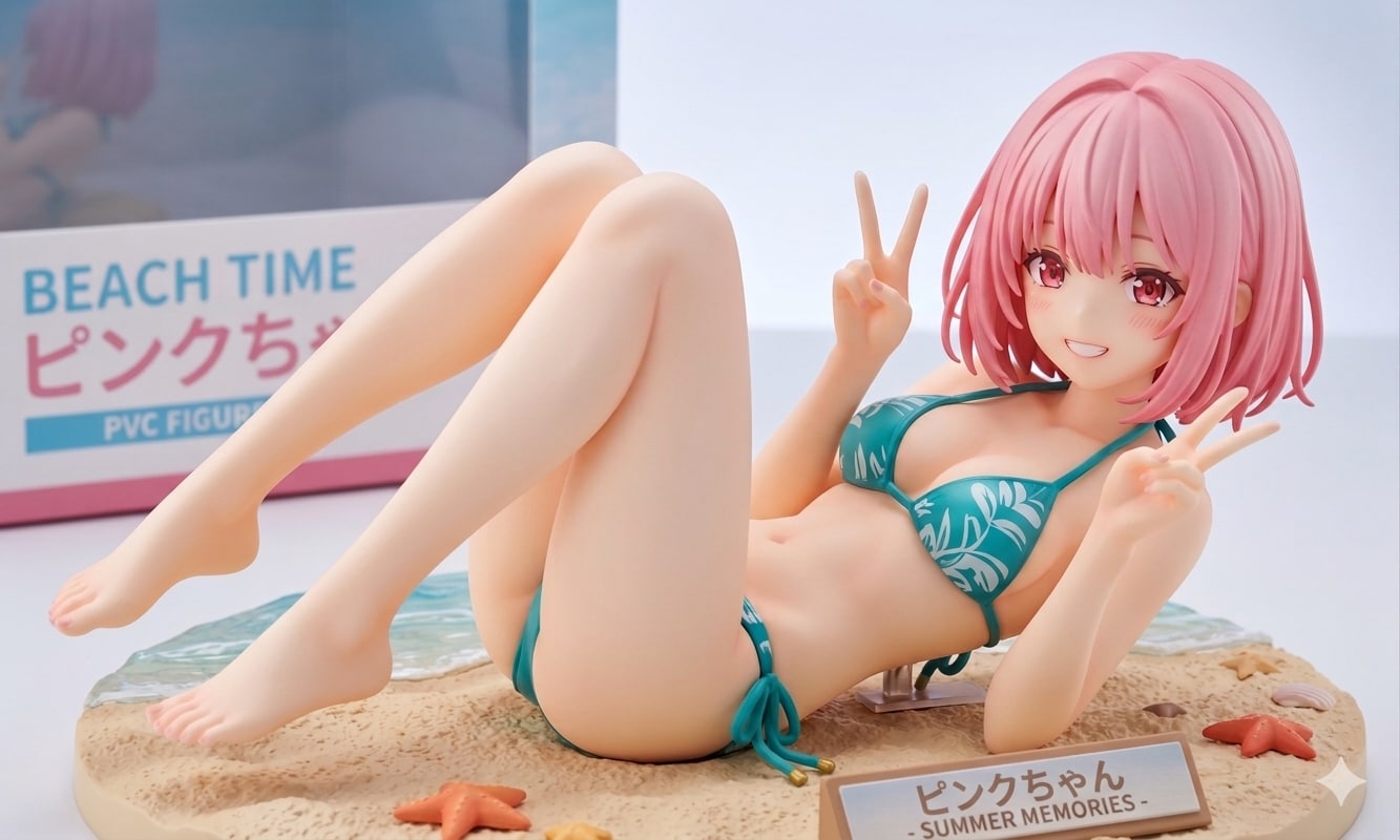ピンクちゃんフィギュア　観賞用と実用用