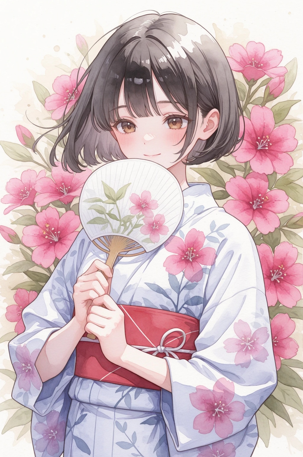 浴衣の君