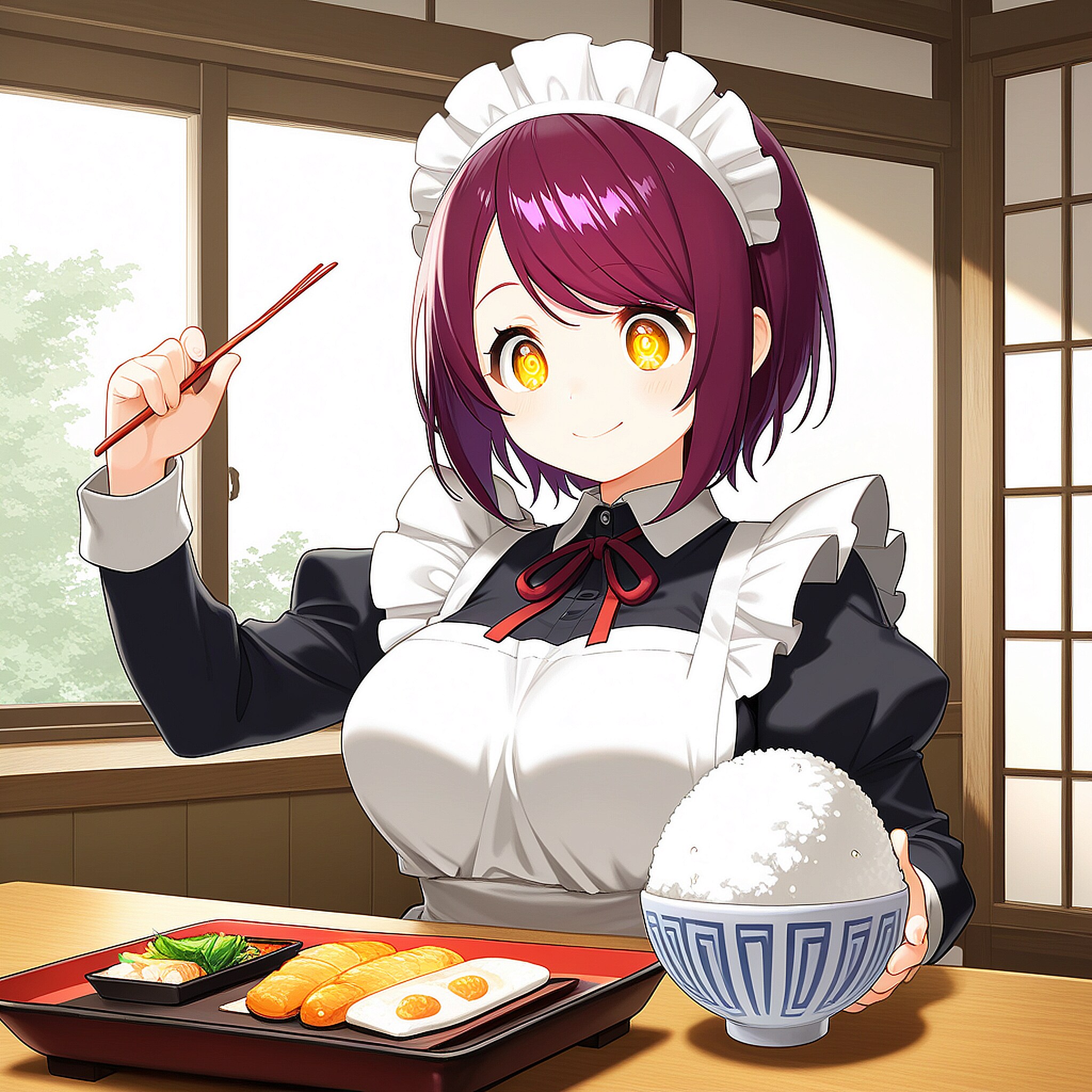 こんにちは（挨拶メイドの芽衣ちゃん）