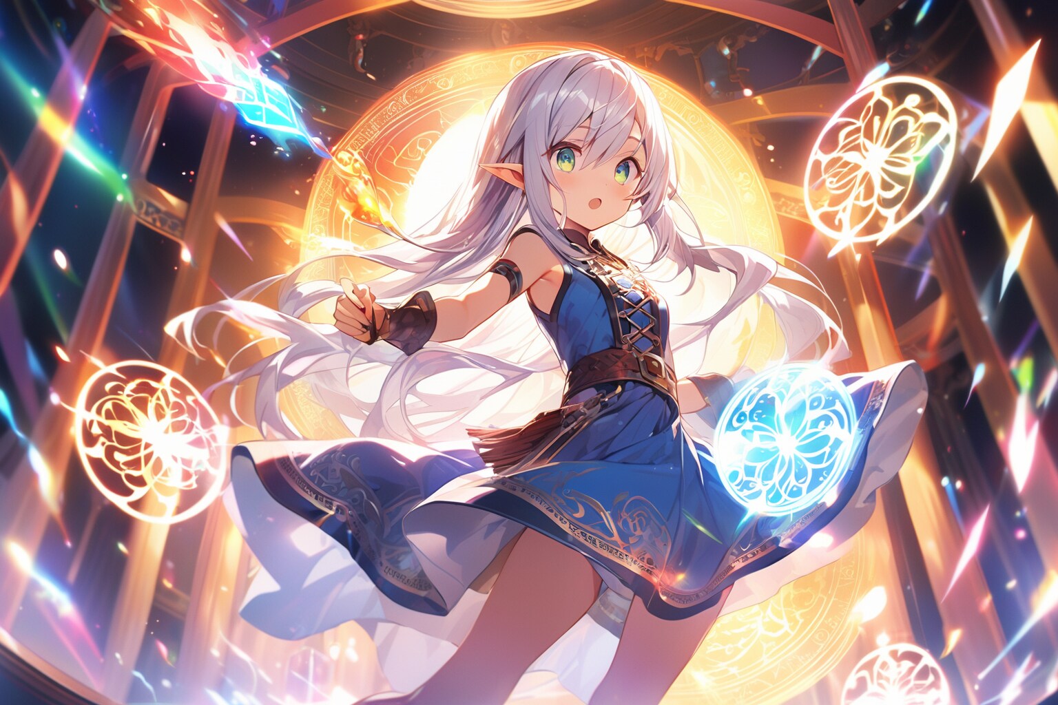 魔法の練習(派手) | の人気AIイラスト・グラビア