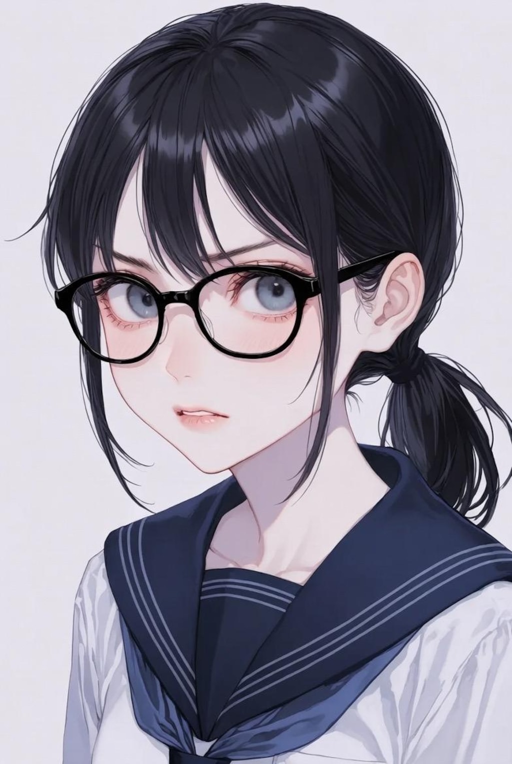 怒っている女の子