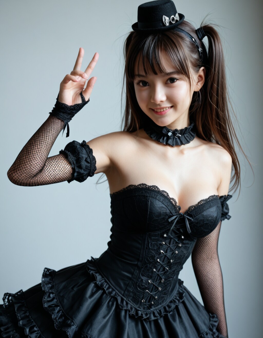 巨乳ゴシック美女