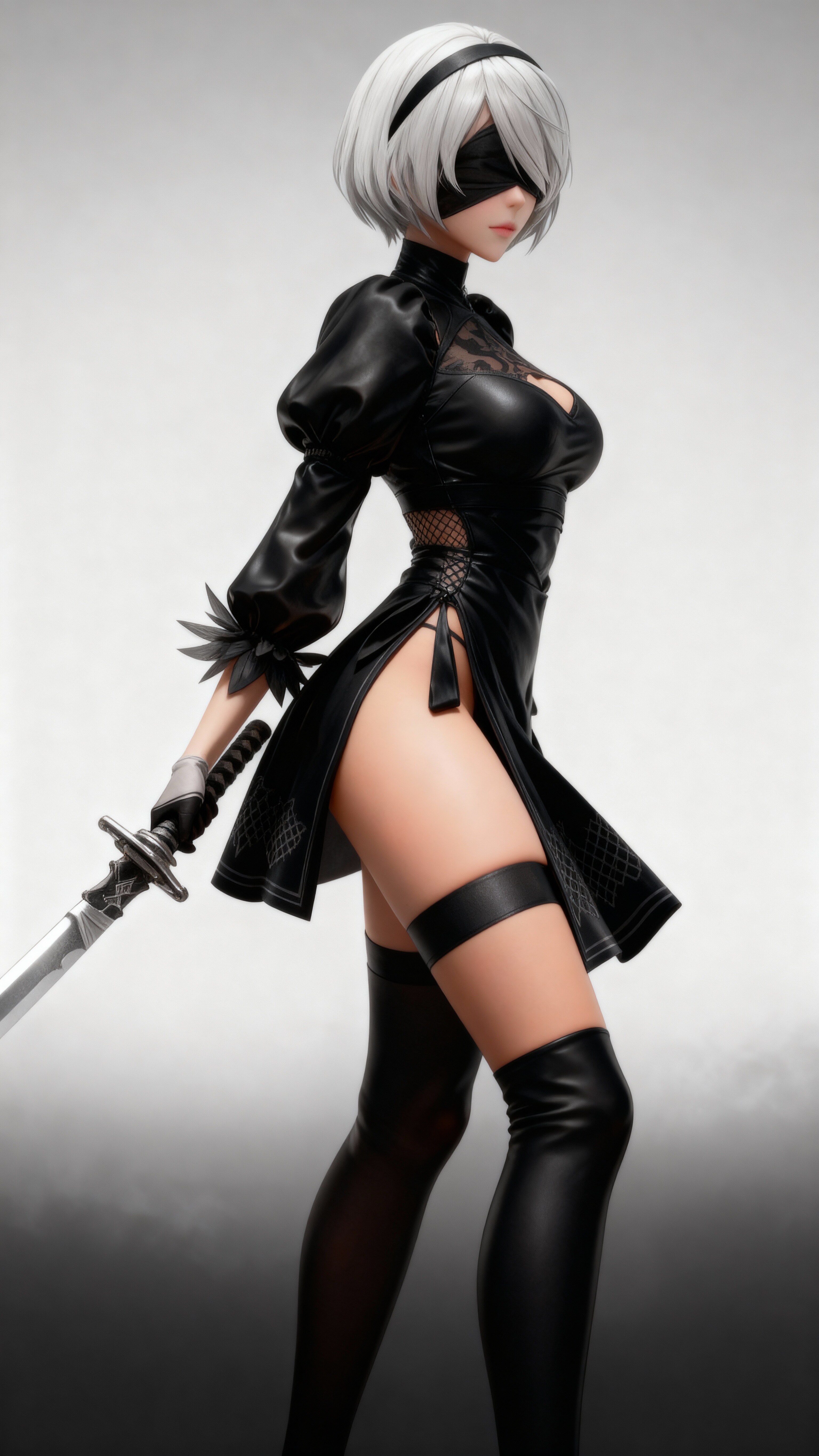 『NieR:Automata』2B (『ニーアオートマタ』ヨルハ二号B型) 放熱スカート装着