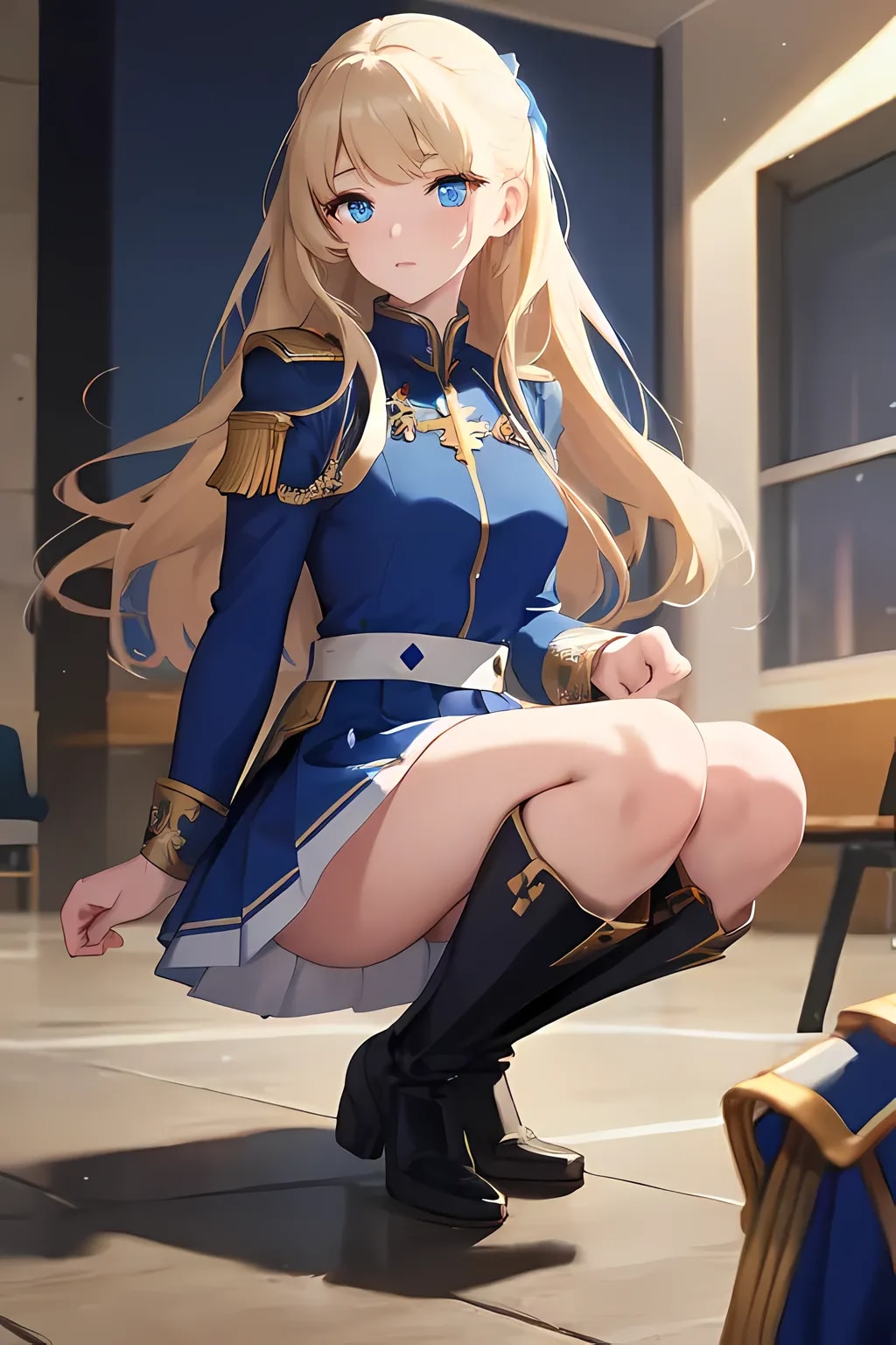 しゃがんで、それからどうする？