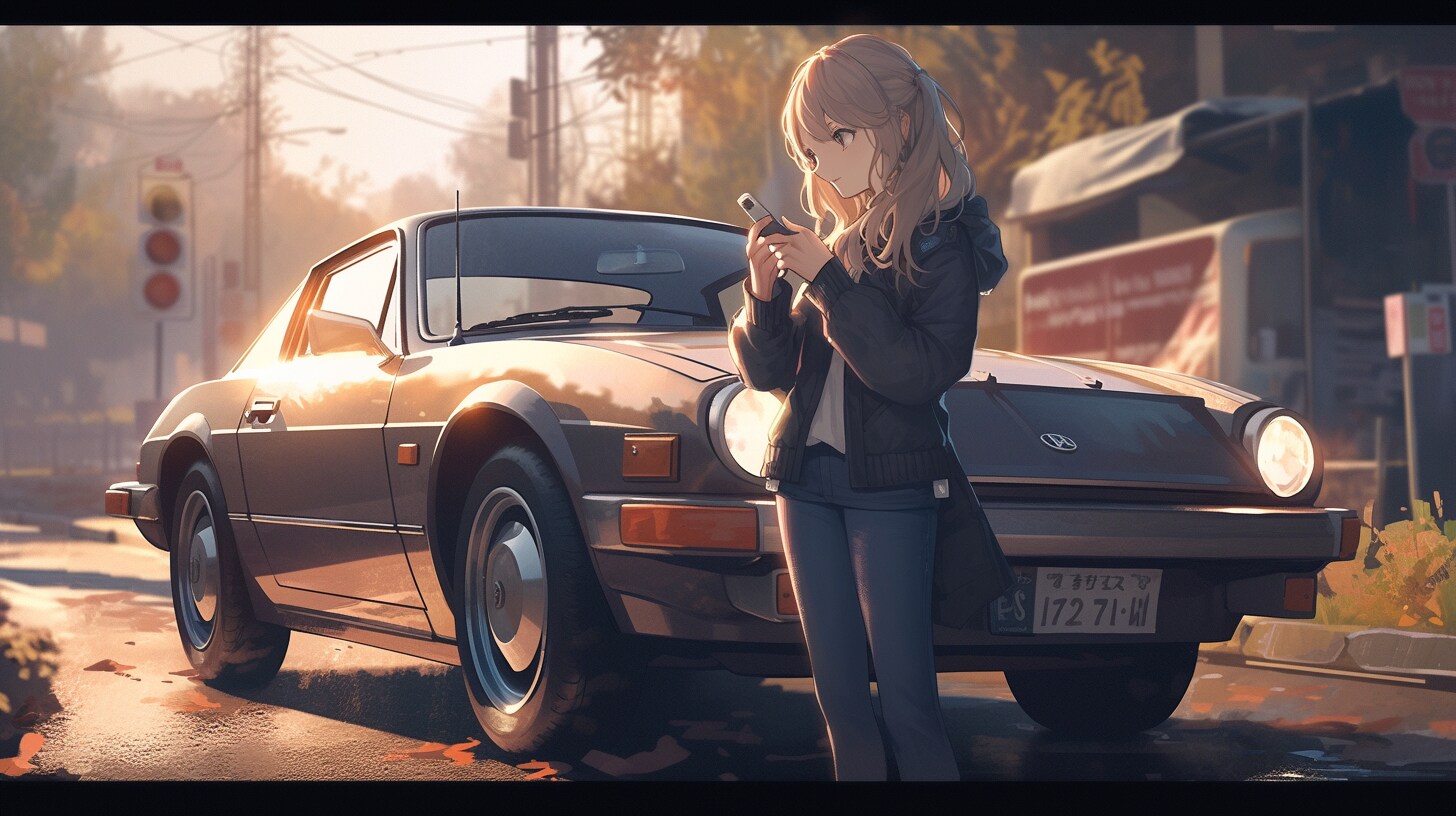 車と少女その2
