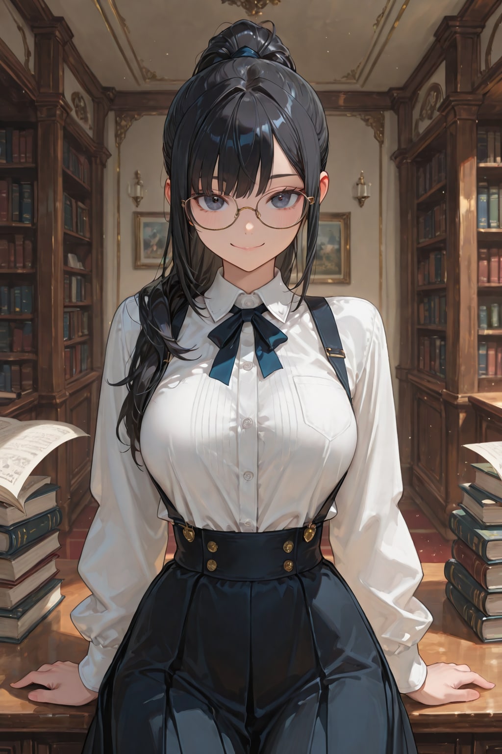 異世界探訪　この世界を知るために国立図書館へ行く | の人気AIイラスト・グラビア