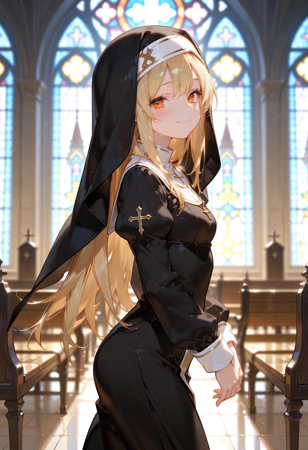 見せてくれるシスターさん。