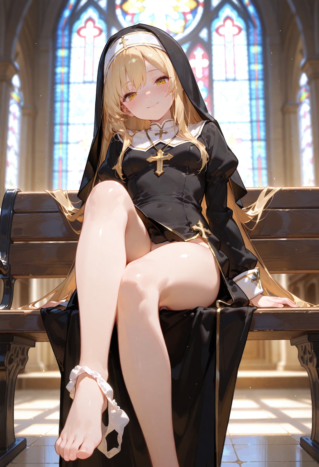 見せてくれるシスターさん。