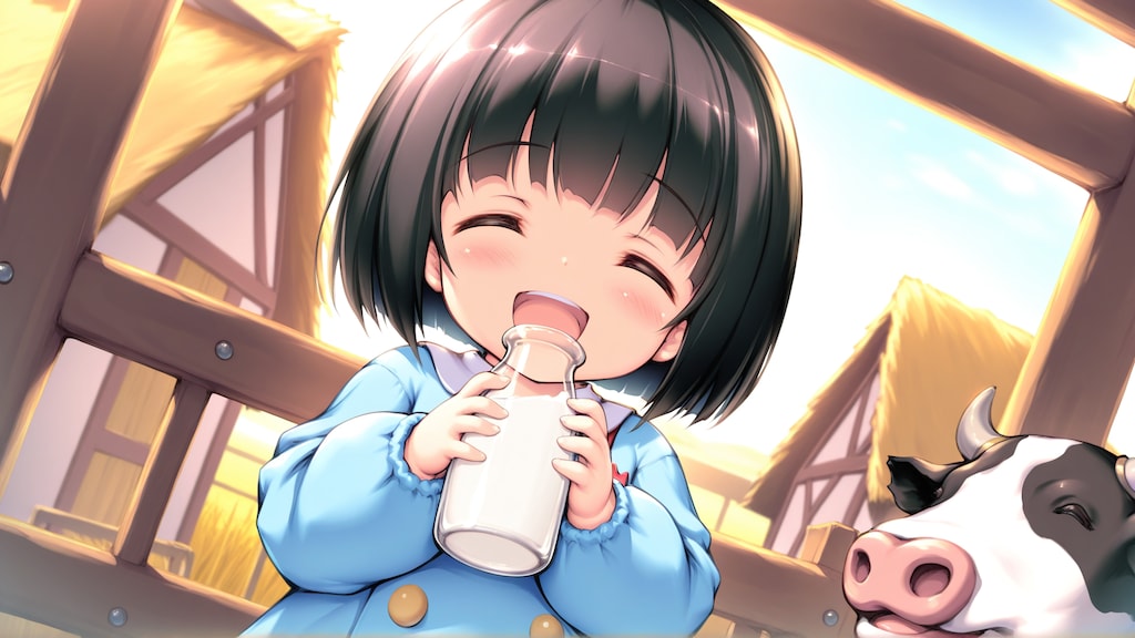 [がぞうどうぞ]しぼりたてを飲みに行く