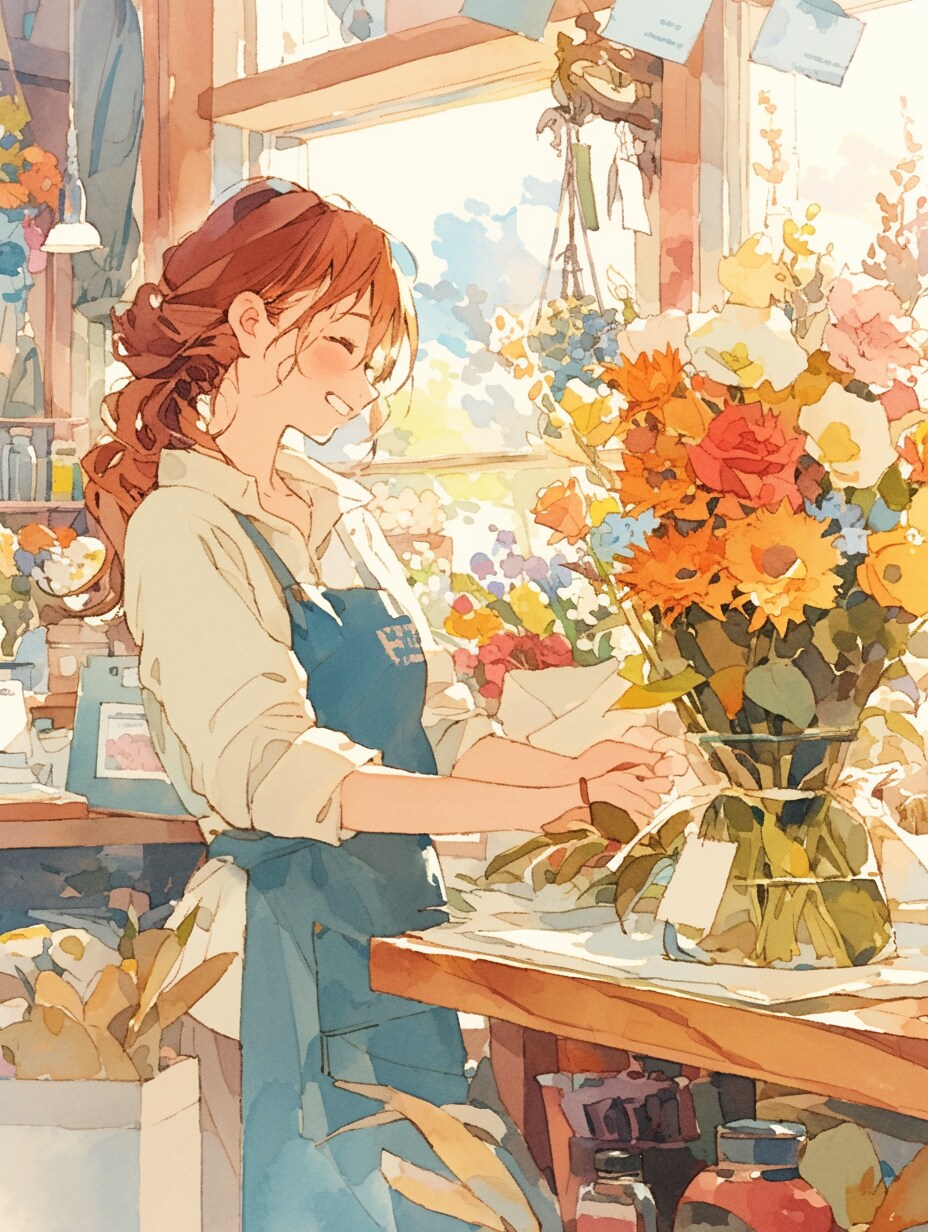 flower shop | の人気AIイラスト・グラビア