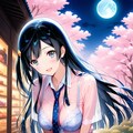せっつーと桃の花 3枚目
