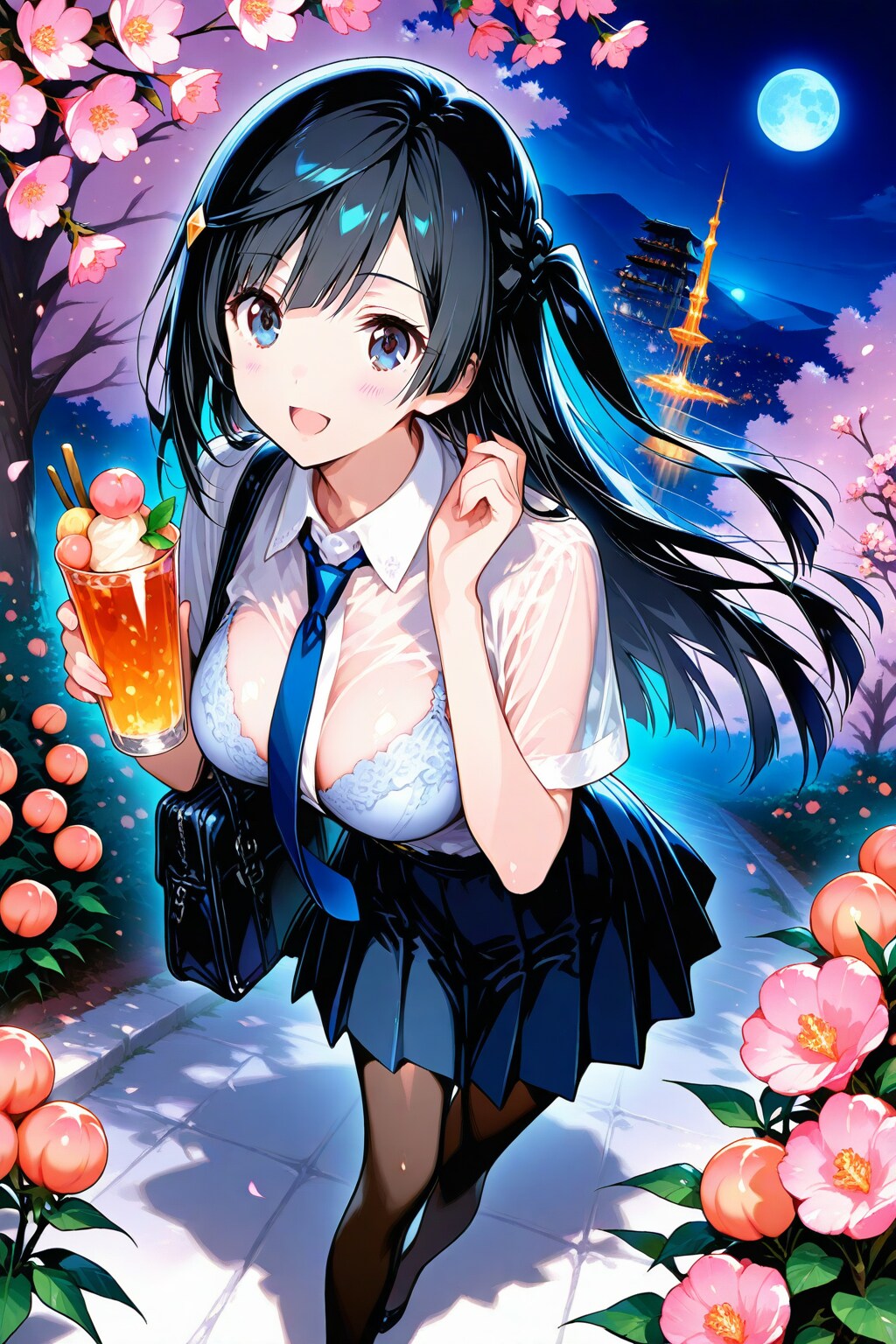 せっつーと桃の花